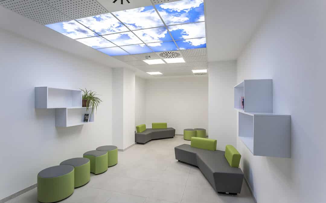 UN SOFFITTO LUMINOSO SKYDECO INSTALLATO IN ITALIA